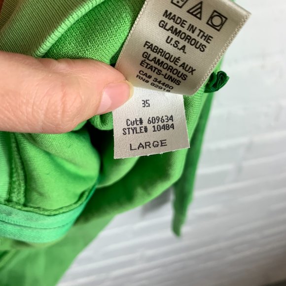 Juicy Couture Green Hooded Fitted Zip Jacket SZ L - Picture 5 of 5